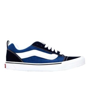Vans "Knu Skool" Wattiert Skater-Schuhe Für Herren, Wildleder /Weiß) - Blau