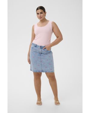 Kaffe Jerseytop Kcomia Jerseytop Tight Fit - Blau