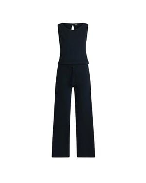 BOSS Jumpsuit Für Damen, Schmuckkragen, Ärmellos (Dunkelblau)