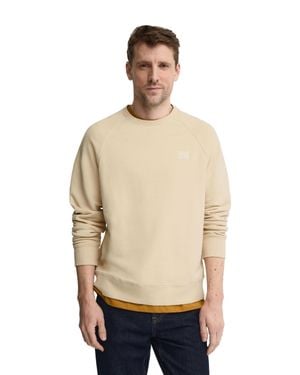 POLO CLUB Sweatshirt Mit Rundhalsausschnitt Und Patch - Natur