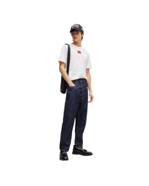HUGO Schlafanzug Mit Shorts Für Herren, Baumwolle - Blau