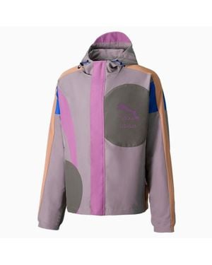 PUMA X Kidsuper Studios Mehrfarbige Leichte Herrenjacke Mit Reißverschluss - Lila