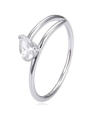 Gena Paris Gena.Paris 'Shine' Damenring Aus 925 Sterling - Mettallic