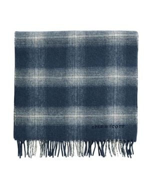 Lyle & Scott Schal, Lammwolle Mischung, Winter - Blau