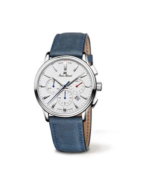 Jean Marcel Herren Armbanduhr Edelstahl Glänzend 24,5Cm - Blau