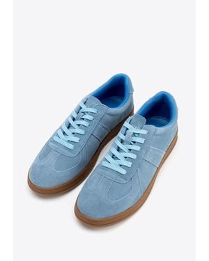 Wittchen Herren-Sneaker Aus Blauem Wildleder
