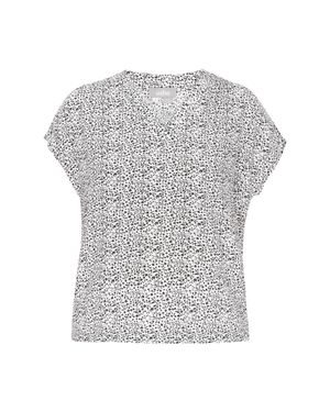 FELIPA Bluse Frauen Weiß-Schwarz - Grau