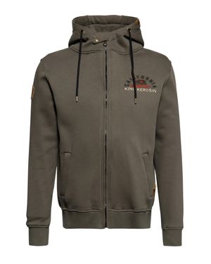 King Kerosin Herren Outdoor Sweatjacke Kk Adventure Gear - Grün
