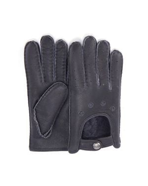 Australia Luxe Motorradhandschuhe Aus Leder, Graphit - Blau