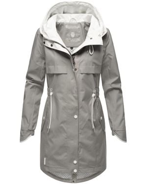 Navahoo Damen Übergangsjacke Xankaa Mit Kapuze - Grau
