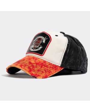 King Kerosin Herren Baseball Cap Im Used-Look Hell Chapter - Rot