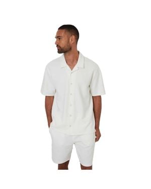 Threadbare "Embley" Hemd Für Herren, Leger (Ecru) - Weiß