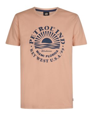 Petrol Industries T-Shirt Mit Aufdruck Dolphincrest Herren - Pink