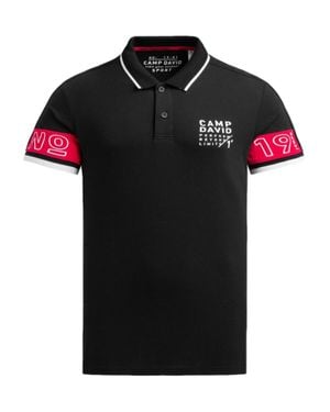 Camp David Poloshirt - Schwarz