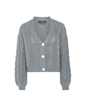 faina Strickjacke Damen Melange - Grau