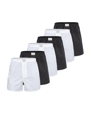 Lakeford & Sons Herren Boxer American Boxershorts Herren 6-Pack - Blau
