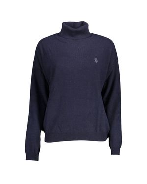 U.S. POLO ASSN. Blauer Polyamid Damenpullover