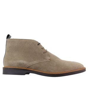 House Of Cavani Herren-Chukka-Stiefel Aus Sandfarbenem Wildleder Zum Schnüren - Schwarz