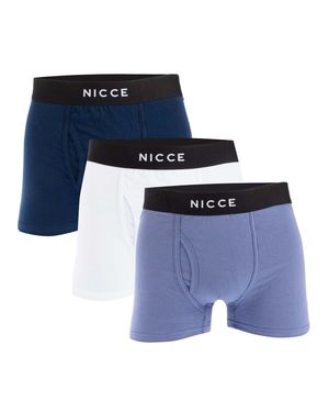 Nicce London "Hikari" Boxershorts Für Herren(3Er-Pack) (Blau/Himmelblau/Weiß)