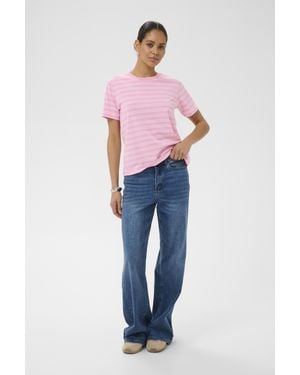Kaffe T-Shirt Kavilla T-Shirt Regular Fit - Blau