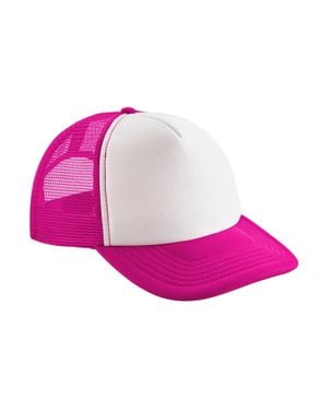 BEECHFIELD® Trucker Cap Snapback Für Kinder /Weiß) - Pink