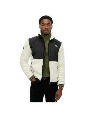 Superdry Hybrid Trekker Fleece Für Herren - Schwarz