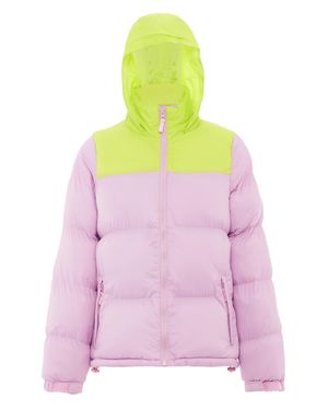 myMo Wattierte Steppjacke Damen Macaron Saure Limette - Pink