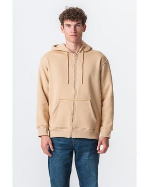 TeeShoppen Relaxed Zip Hoodie - Blau