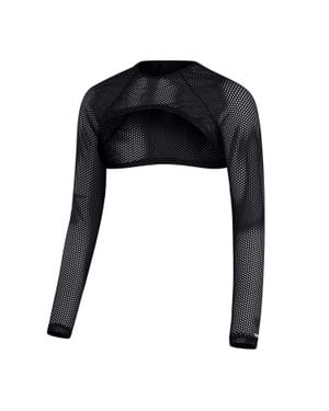 Speedo Kurzes Top Für Damen, Performance, Netzmaterial (Bunt) - Schwarz