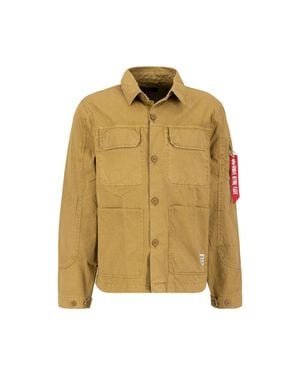 Alpha Industries Farbblock- Overshirt - Mettallic