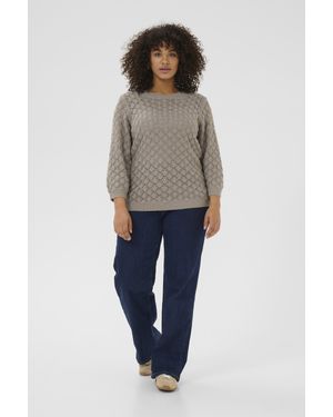 Kaffe Strickpullover Regular Fit - Blau