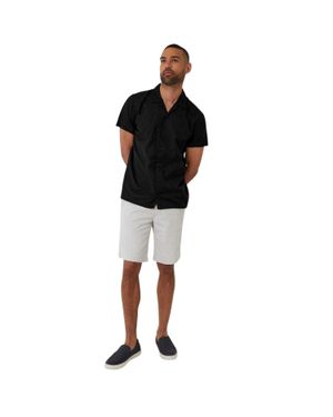 Threadbare "Maples" Hemd Für Herren, Regulär - Schwarz