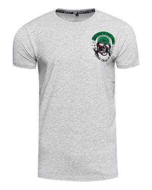 Rusty Neal Rundhals Biker T-Shirt - Grau