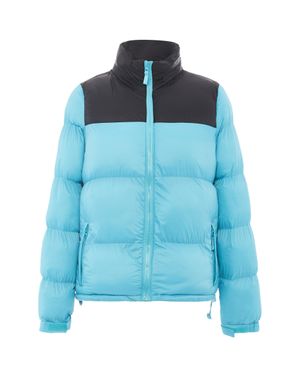 myMo Wattierte Steppjacke Damen Schwarz - Blau