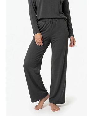Basiclo Long Viscose Pants - Schwarz