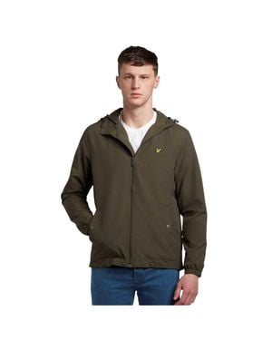 Lyle & Scott Kapuzenjacke Für Herren, Durchgehender Reißverschluss (Oliv) - Grün