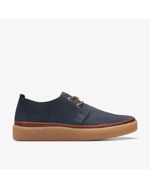 Clarks Clarkwood Low Nubuck Schuhe - Blau