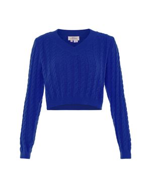 faina Pullover Frauen Königsblau