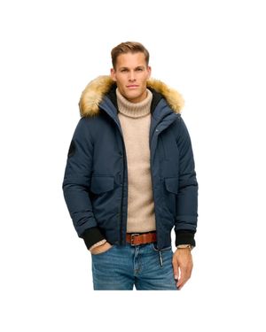 Superdry Herren Doudoune Everest - Blau