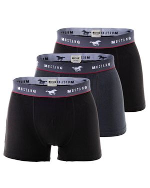 Mustang Retro Pc Pack Boxershort - Blau