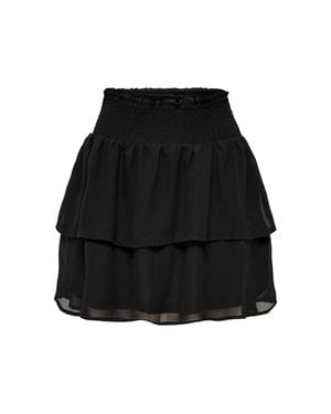 ONLY Minirock Für Damen, Regulär - Schwarz
