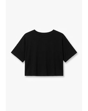 Basiclo Viscose T-Shirt - Schwarz