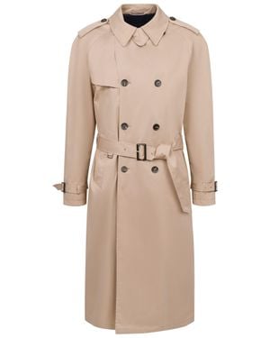 Bugatti Herren Trenchcoat Mit Bindegurt & Hemdkragen - Natur