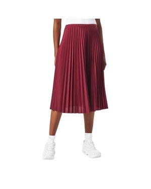 Lacoste Midirock Für Damen, Mit Falten - Rot