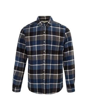 Firetrap Hemd Für Herren (Blau/Schwarz)