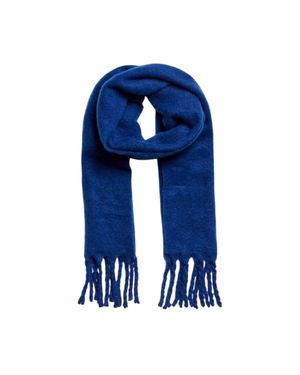 Pieces Schal Für Damen, Strukturiert - Blau