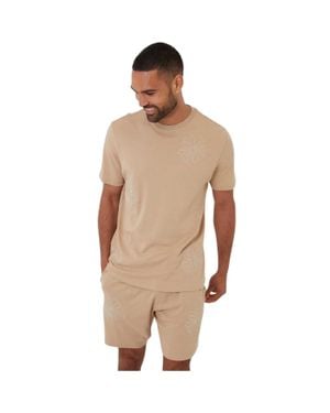 Threadbare "Ardsley" Shorts Für Herren (Steinfarben) - Natur