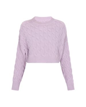 Dreimaster Pullover Damen Lavendel Melange - Lila