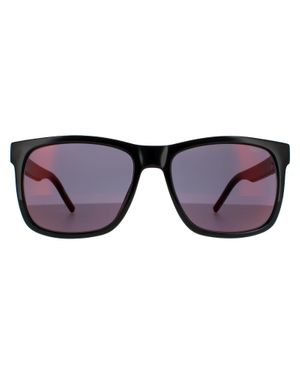BOSS Hugo Von Hugo Boss Quadratische Herren Sonnenbrille - Lila