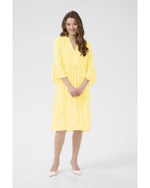 Kaffe Kleid A-Shape Multicolour - Gelb